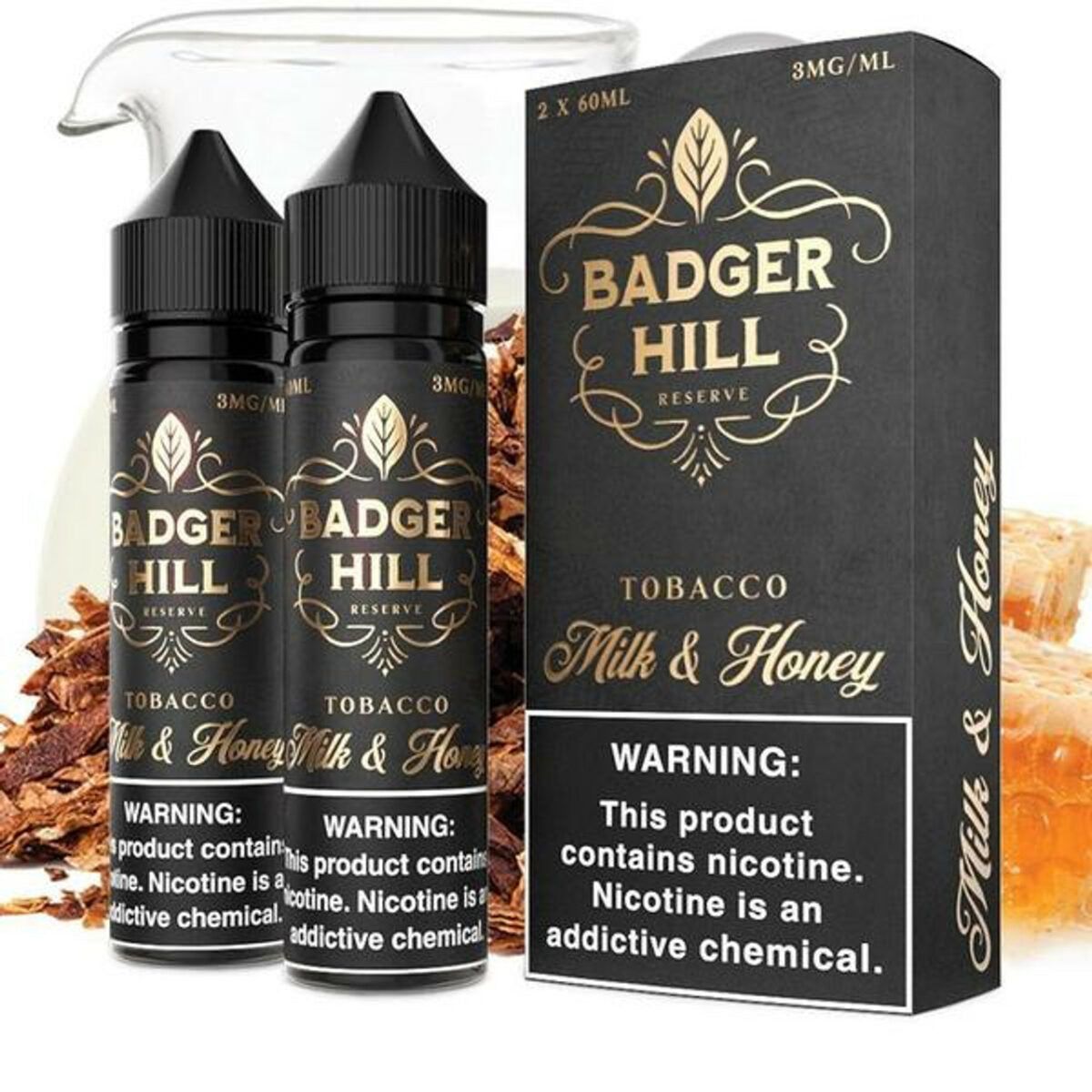 Milk and Honey by Badger Hill Reserve Series 2x60mL with Packaging