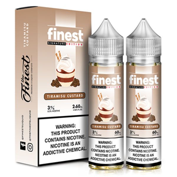 Tiramisu Custard by Finest Signature Edition Series 2x60ml with Packaging
