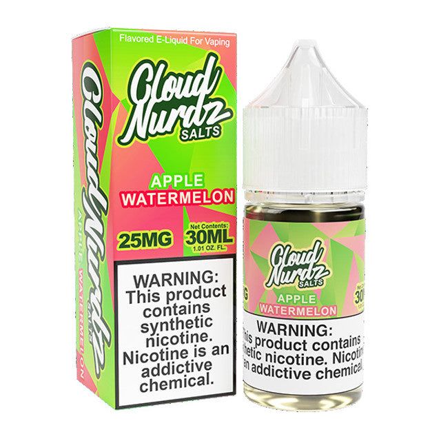 Watermelon Apple by Cloud Nurdz Salts Series 30mL with Packaging