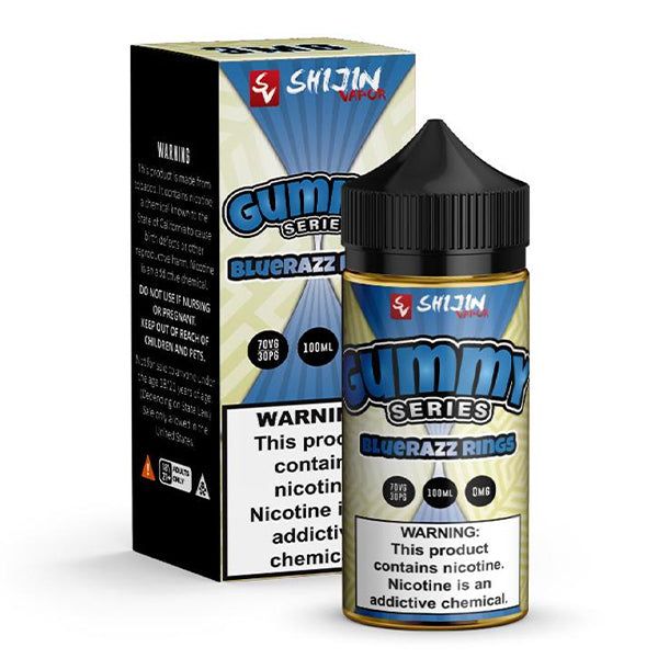 Bluerazz Rings by Gummy O’s Series 100mL with Packaging