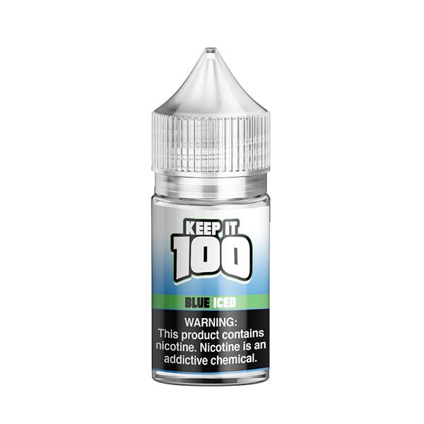 Iced Blue by Keep It 100 Tobacco-Free Nicotine Salt Series 30mL Bottle