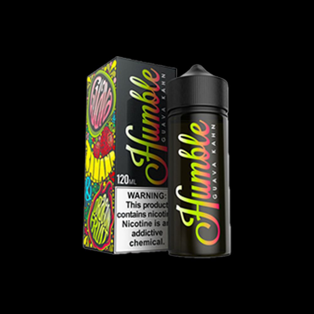 Guava Kahn Tobacco-Free Nicotine By Humble E-Liquid with Packaging