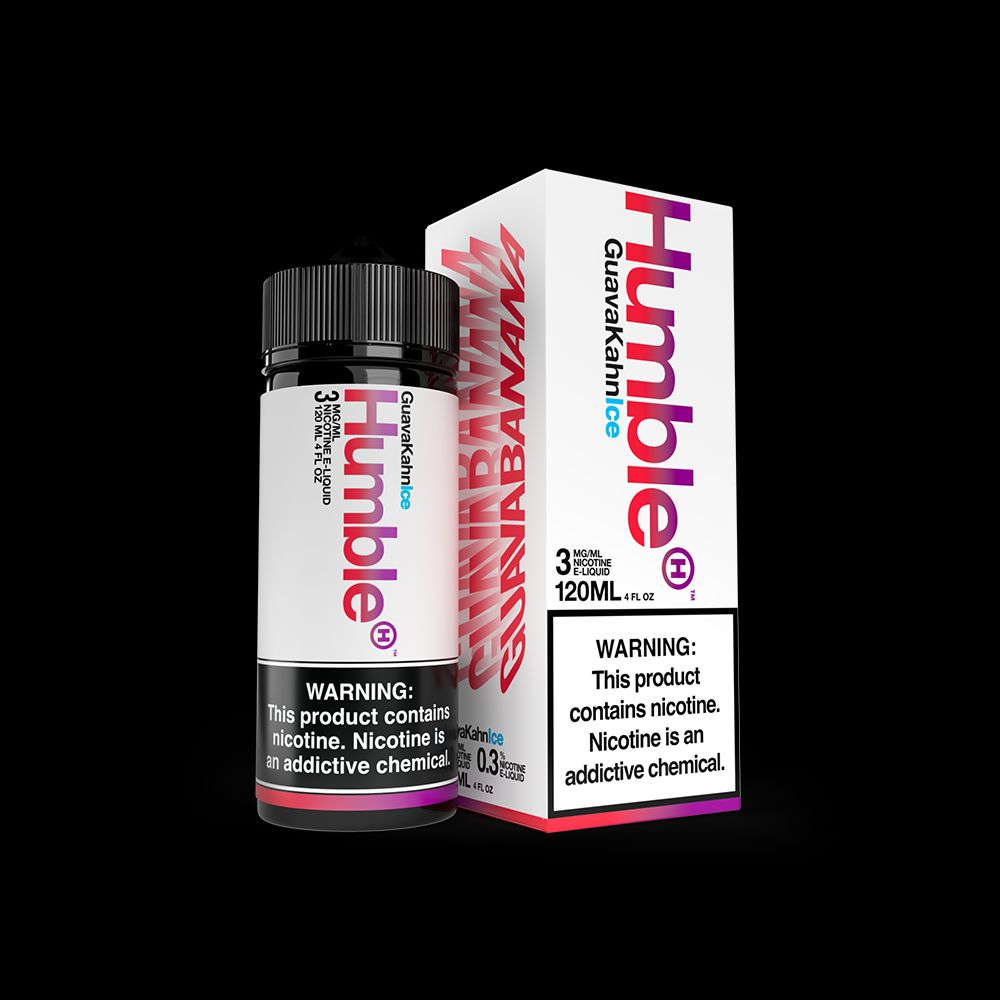 Guava Kahn ICED Tobacco-Free Nicotine By Humble E-Liquid with Packaging