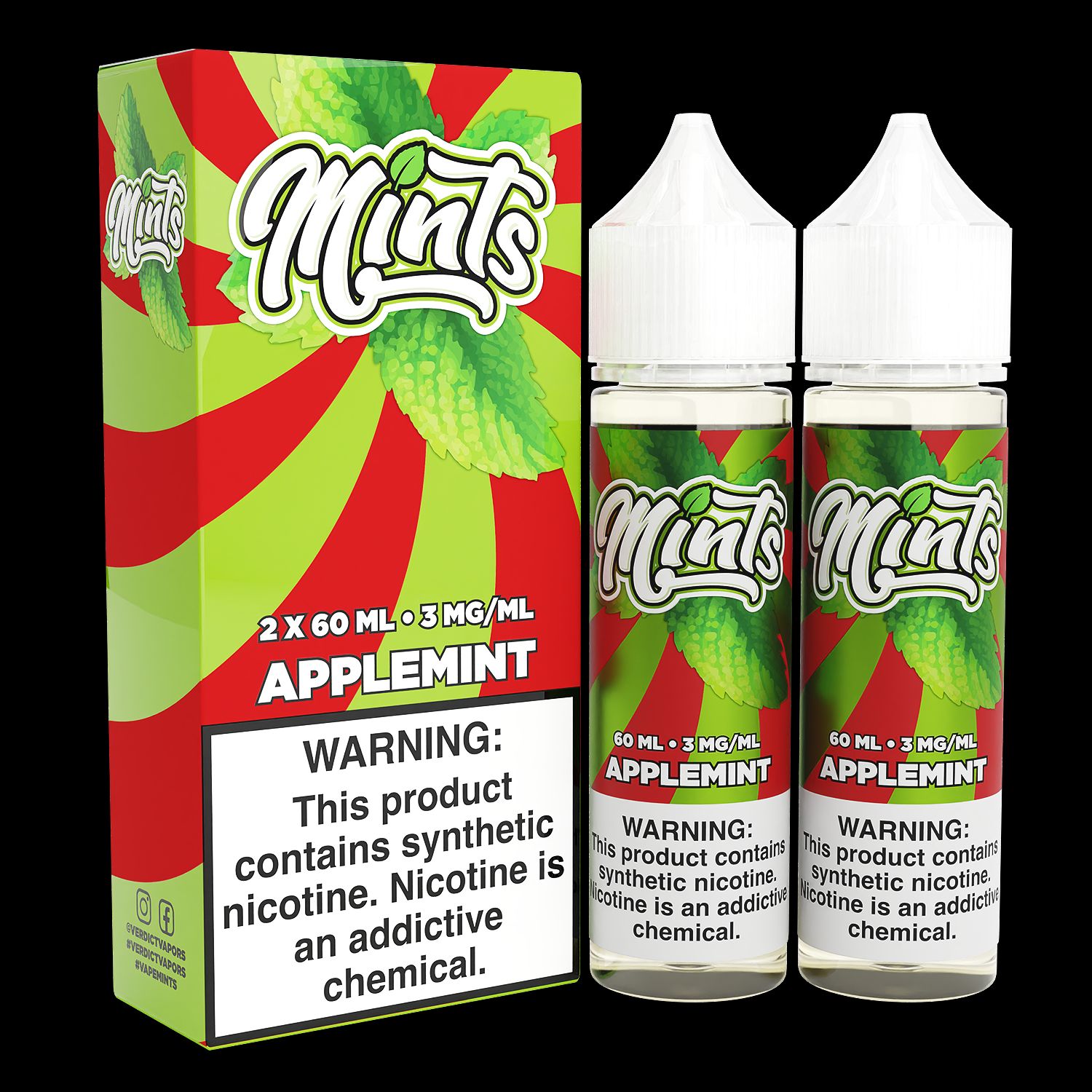 Applemint by Mints Series 2x 60mL with Packaging