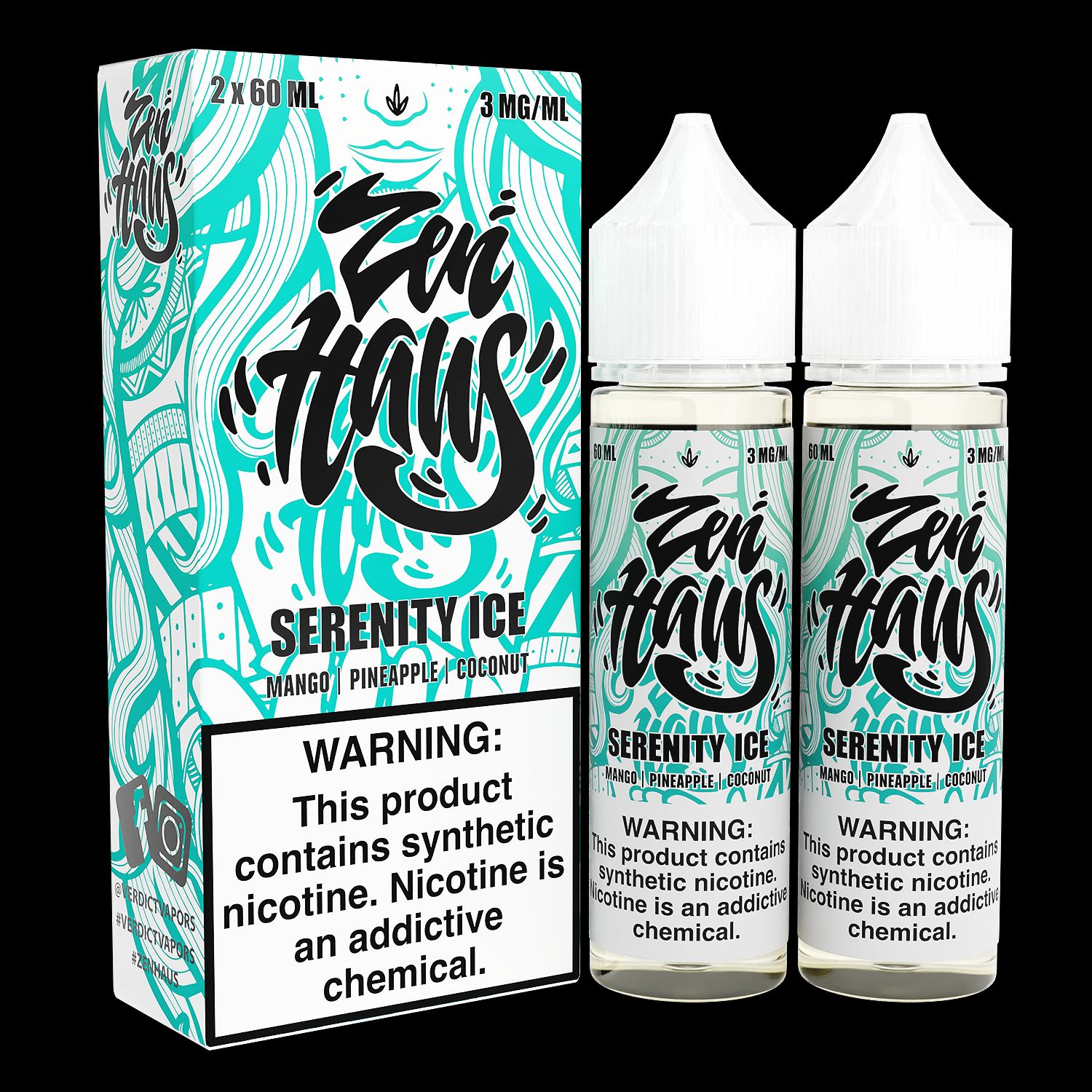 Serenity ICE by Zen Haus Series 2x60mL with Packaging