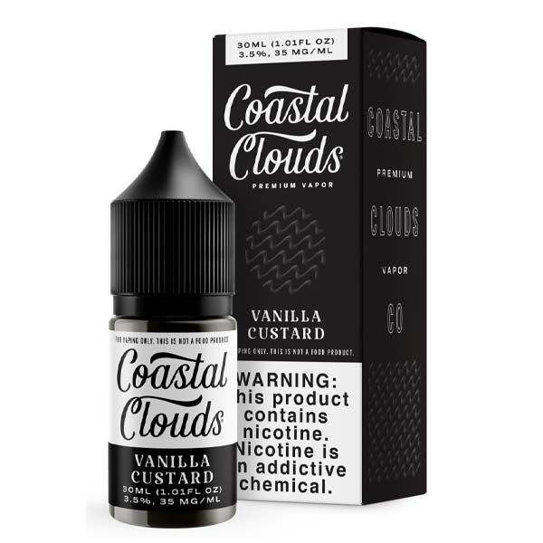 Vanilla Custard by Coastal Clouds Salt Series 30mL with Packaging