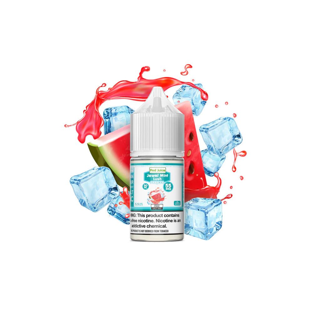 Jewel Mint Lush Freeze by Pod Juice Salts Series 30mL Bottle