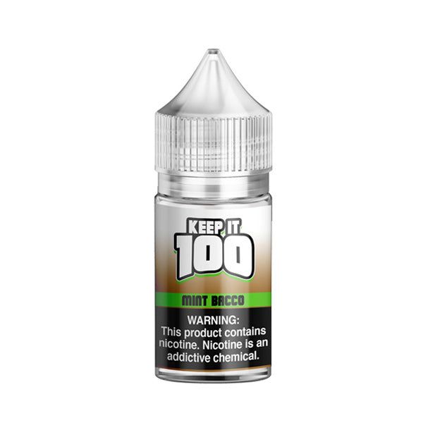 Mint Bacco by Keep It 100 Tobacco-Free Nicotine Salt Series 30mL Bottle