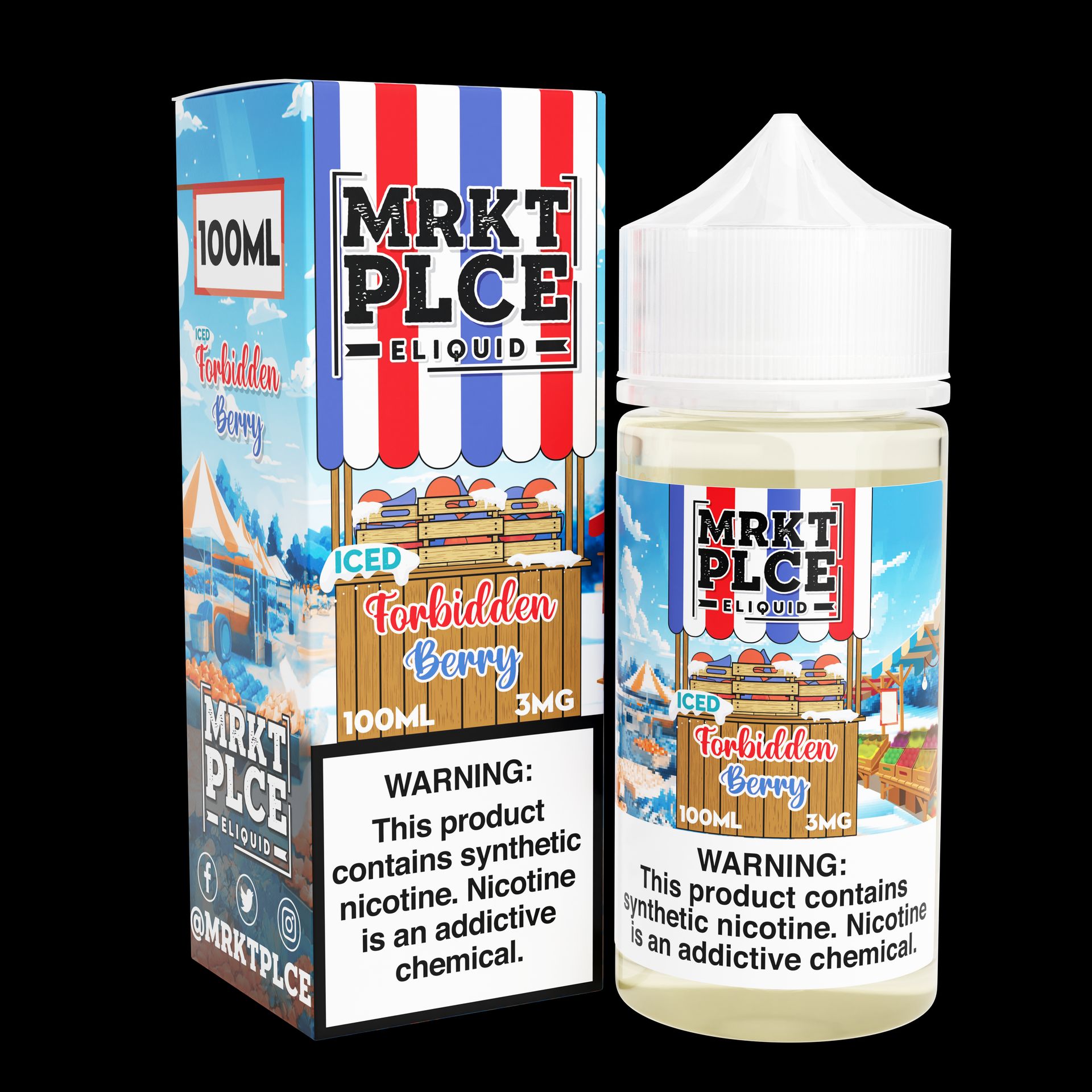 Iced Forbidden Berry by MRKT PLCE Series 100mL with Packaging