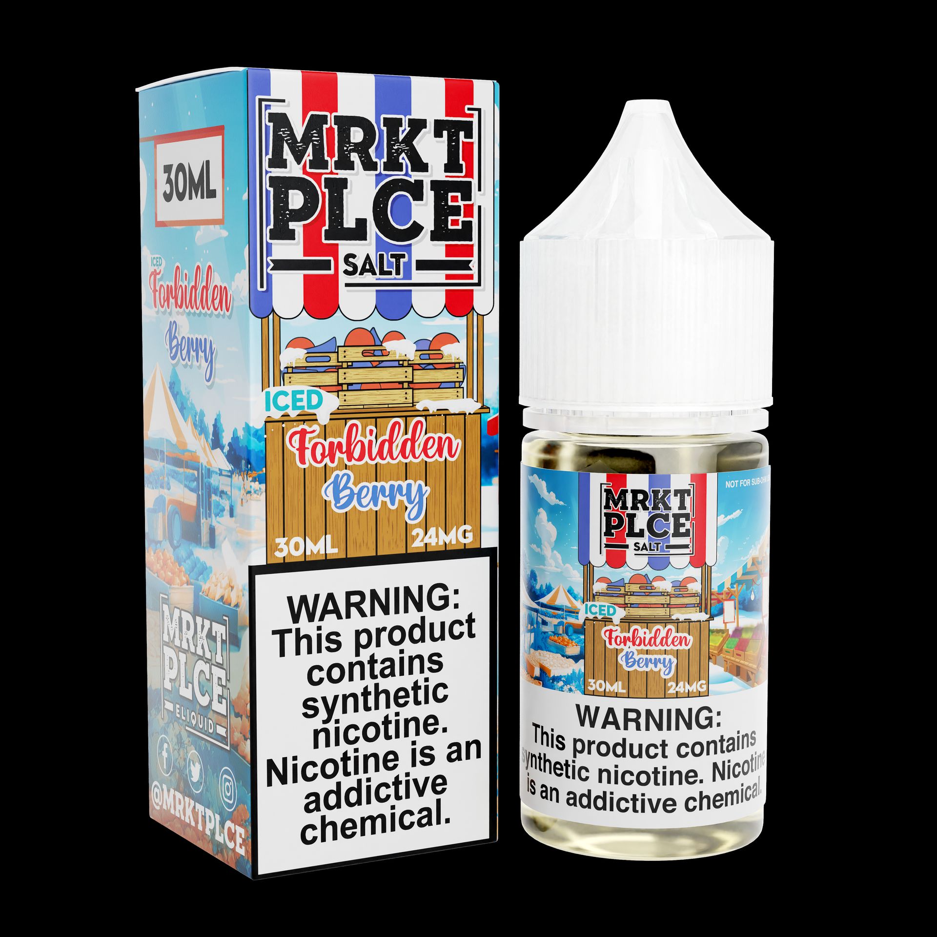 Iced Forbidden Berry by MRKT PLCE Salts Series 30mL with Packaging