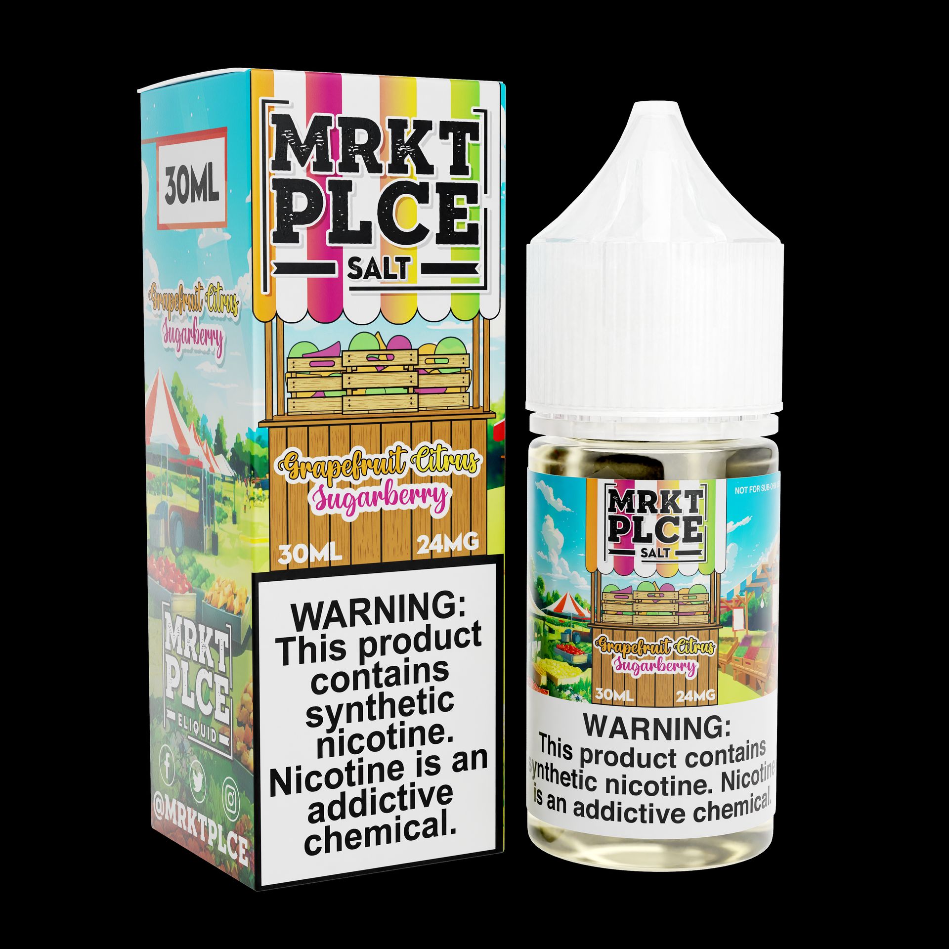 Grapefruit Citrus Sugarberry by MRKT PLCE Salts Series 30mL with Packaging