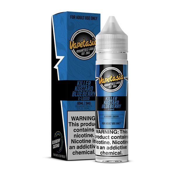 Killer Kustard Blueberry by Vapetasia 60mL Series with Packaging