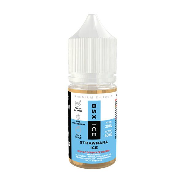 Strawnana Ice by GLAS BSX Salt Tobacco-Free Nicotine Series 30mL Bottle
