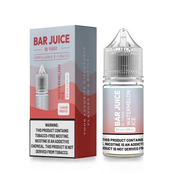 Watermelon Ice by Bar Juice BJ15000 Salt Series E-Liquid 30mL (Salt Nic) with Packaging