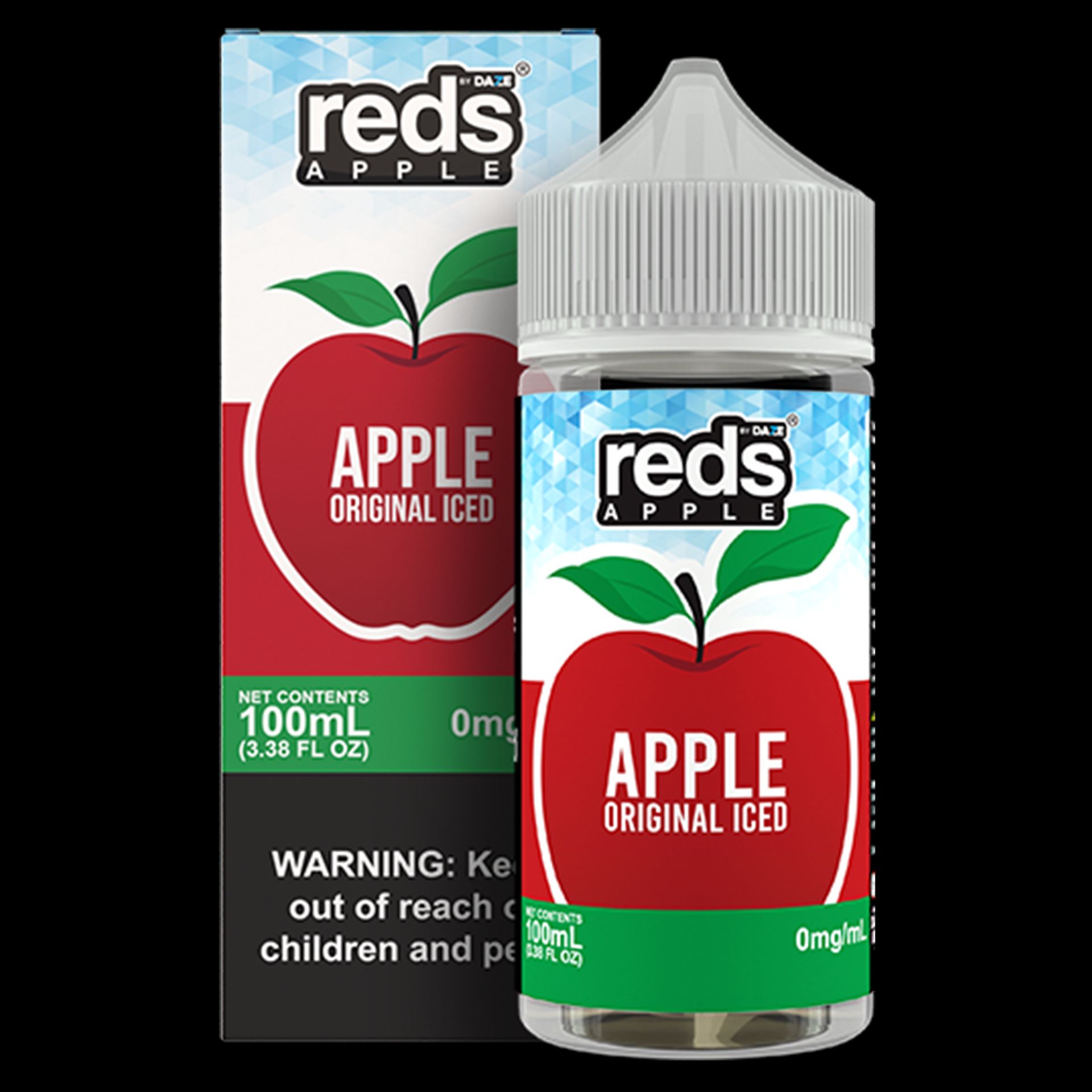 Apple Ice by 7Daze Reds E-Liquid 100mL (Freebase) with Packaging