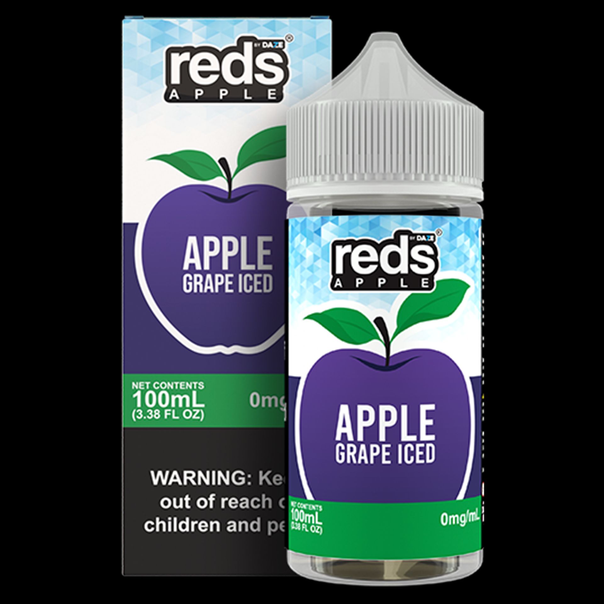 Grape Ice by 7Daze Reds E-Liquid 100mL (Freebase) with Packaging