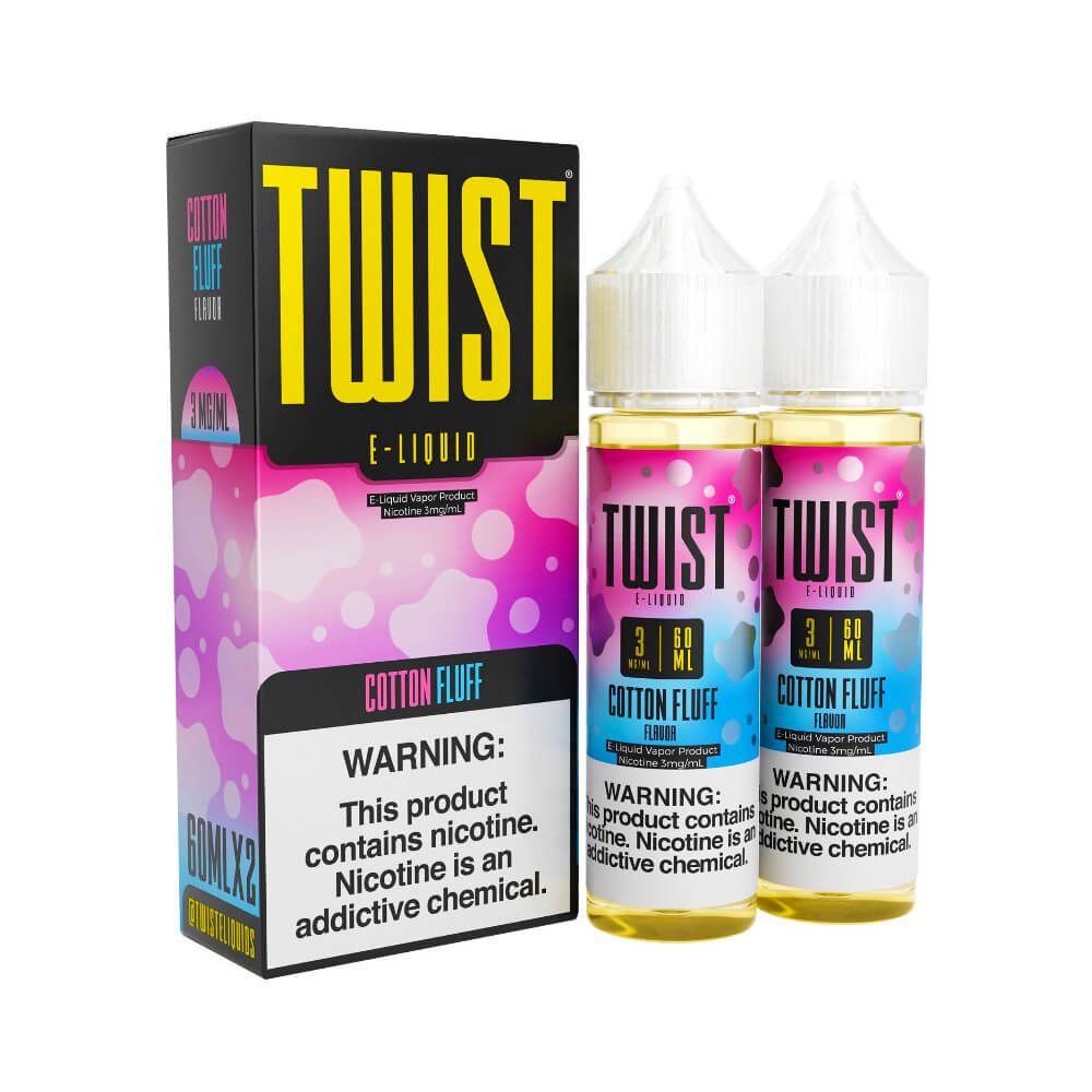 Cotton Fluff | Twist | 120mL ELiquid Series Cotton Fluff with Packaging