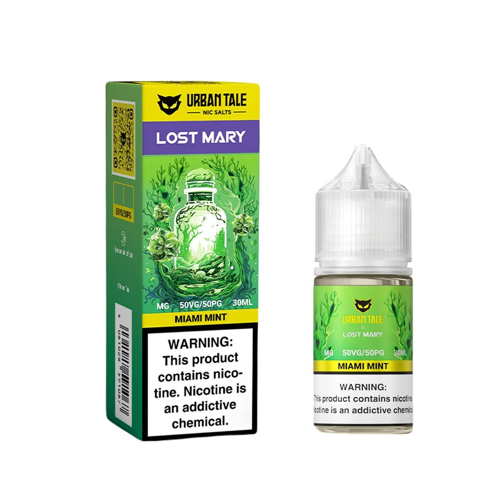 Miami Mint Urban Tale Lost Mary Salt 30mL with packaging