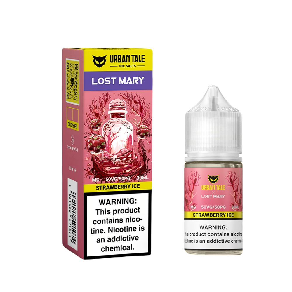 Strawberry Ice Urban Tale Lost Mary Salt 30mL with packaging