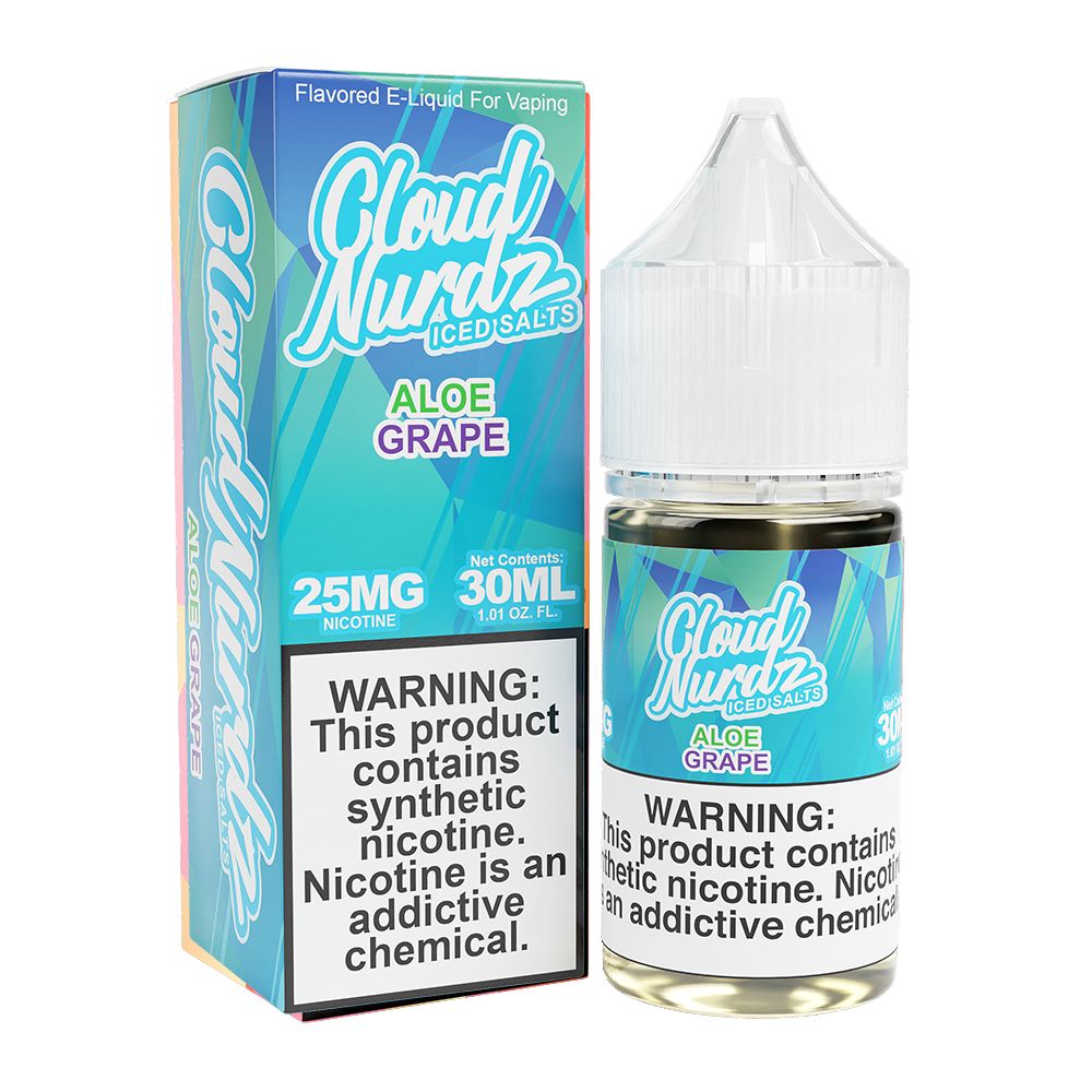 Aloe Grape Ice | Cloud Nurdz Salts | 30mL with packaging