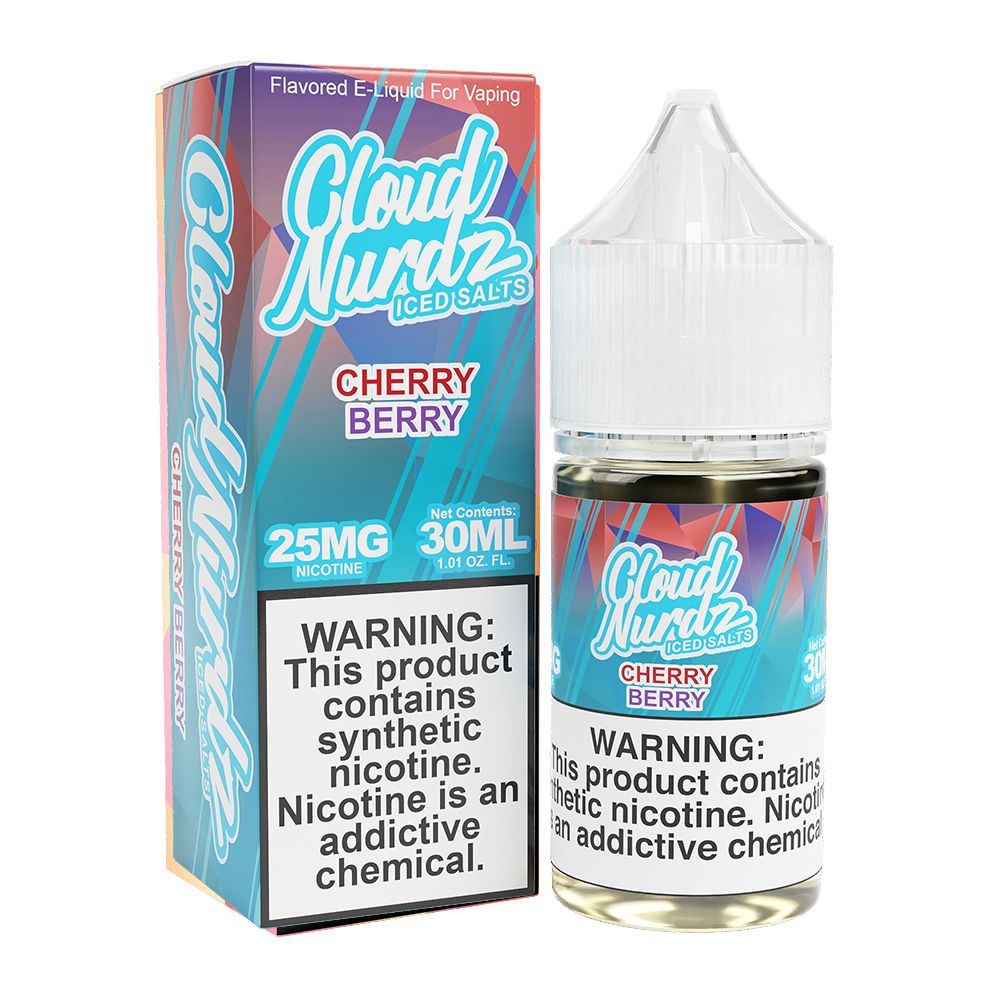 Cherry Berry Ice | Cloud Nurdz Salts | 30mL with packaging