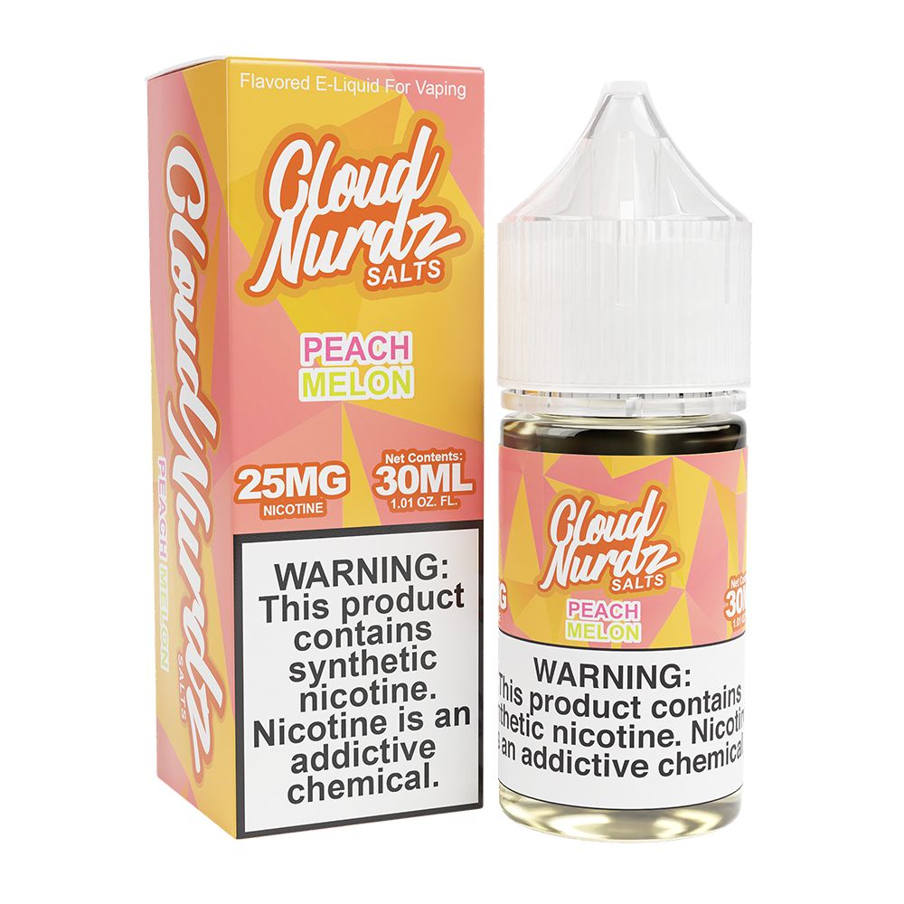 Peach Melon | Cloud Nurdz Salts | 30mL with packaging