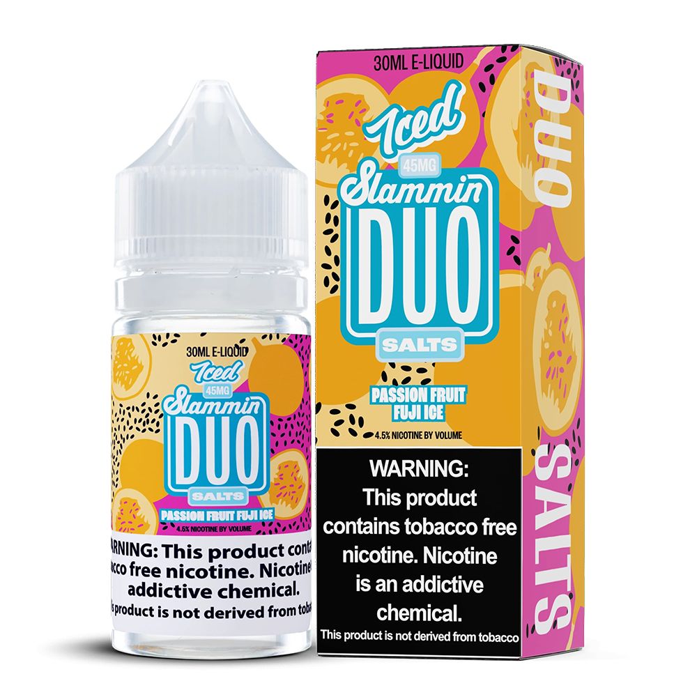 Passionfruit Fuji Ice | Slammin Salt | 30mL with packaging