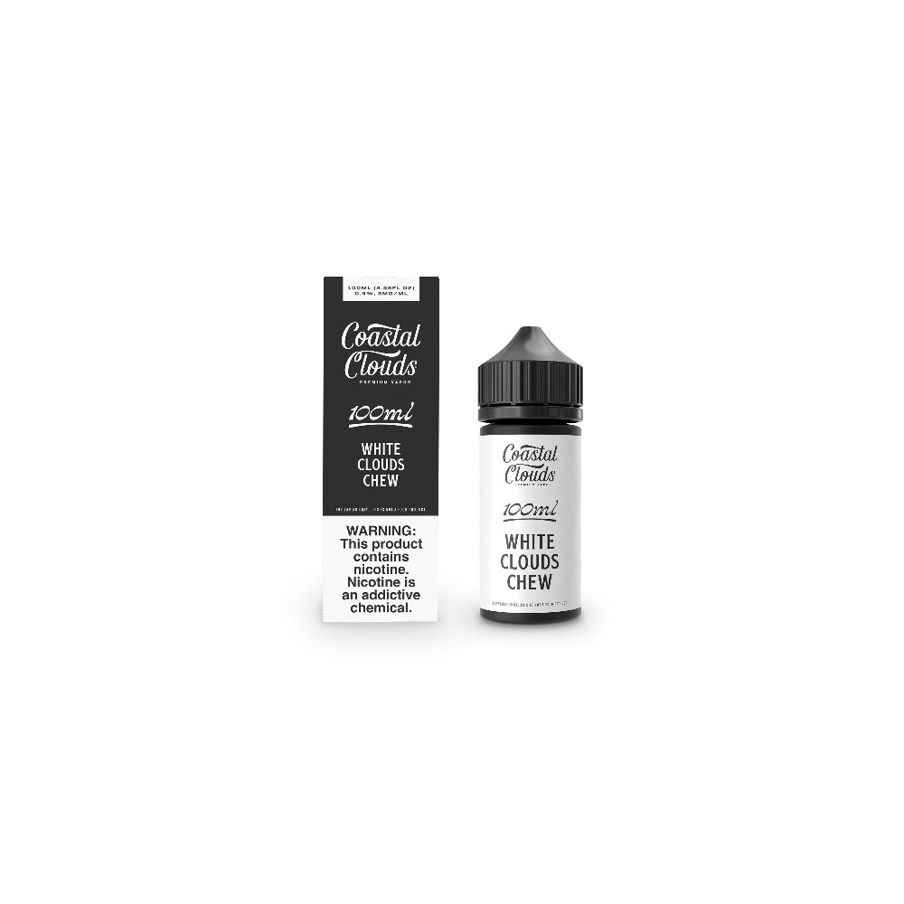 Coastal Clouds - White Clouds Chew - 100mL Bottle with packaging
