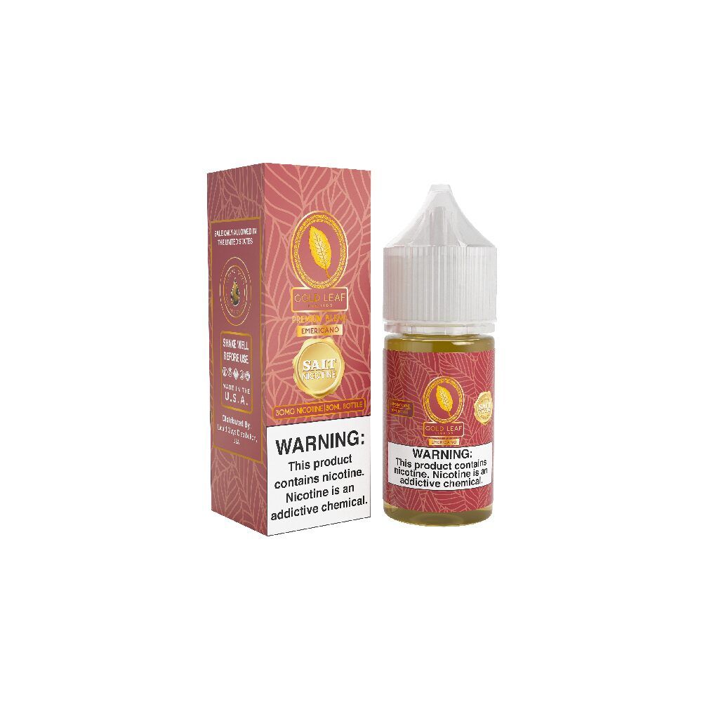 Gold Leaf - Emericano - 30mL Salts with packaging