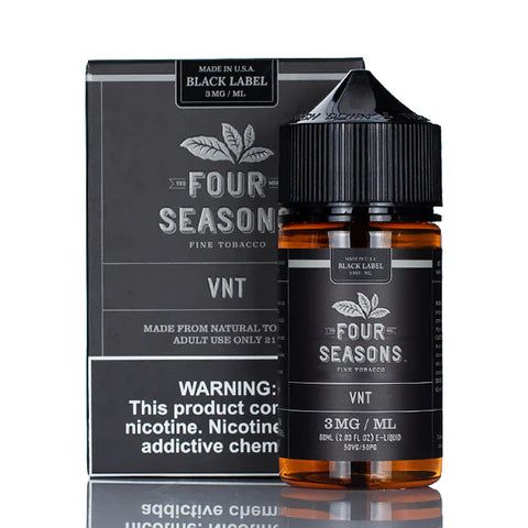 Four Seasons Black Label - VNT - 30mL Salts with packaging