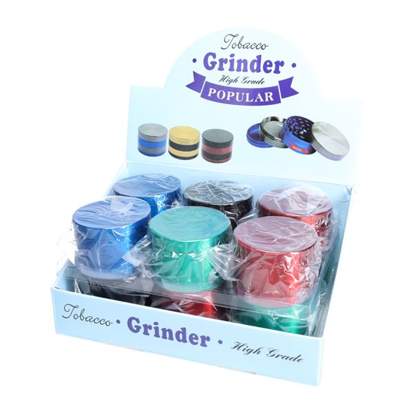 Non branded GR12 2.4″ Metal Grinder 4-Part (12pc Display) packaging