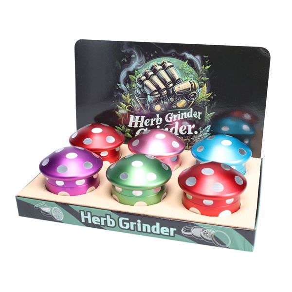 Non branded GR10 Metal Grinder (6pc Display) packaging