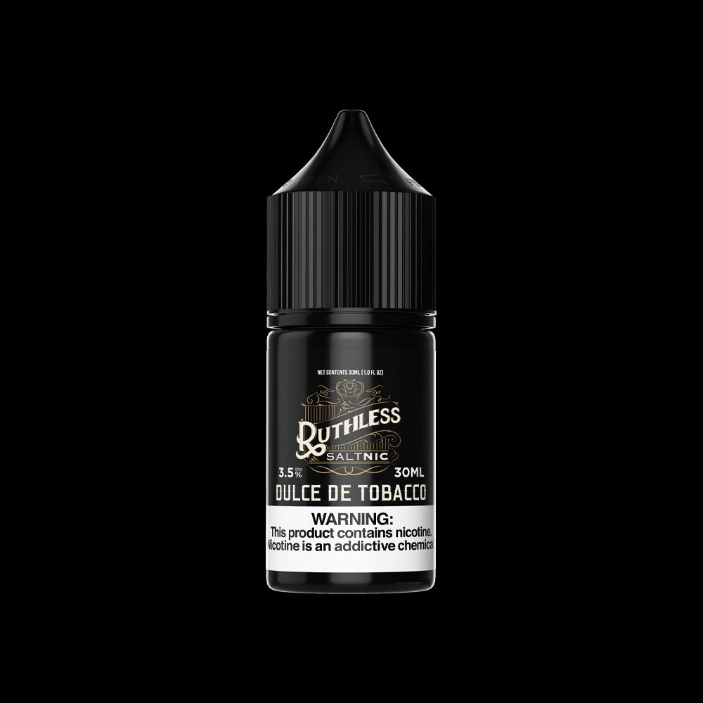 Dulce De Tobacco by Ruthless Salt Series E-Liquid 30mL (Salt Nic) bottle