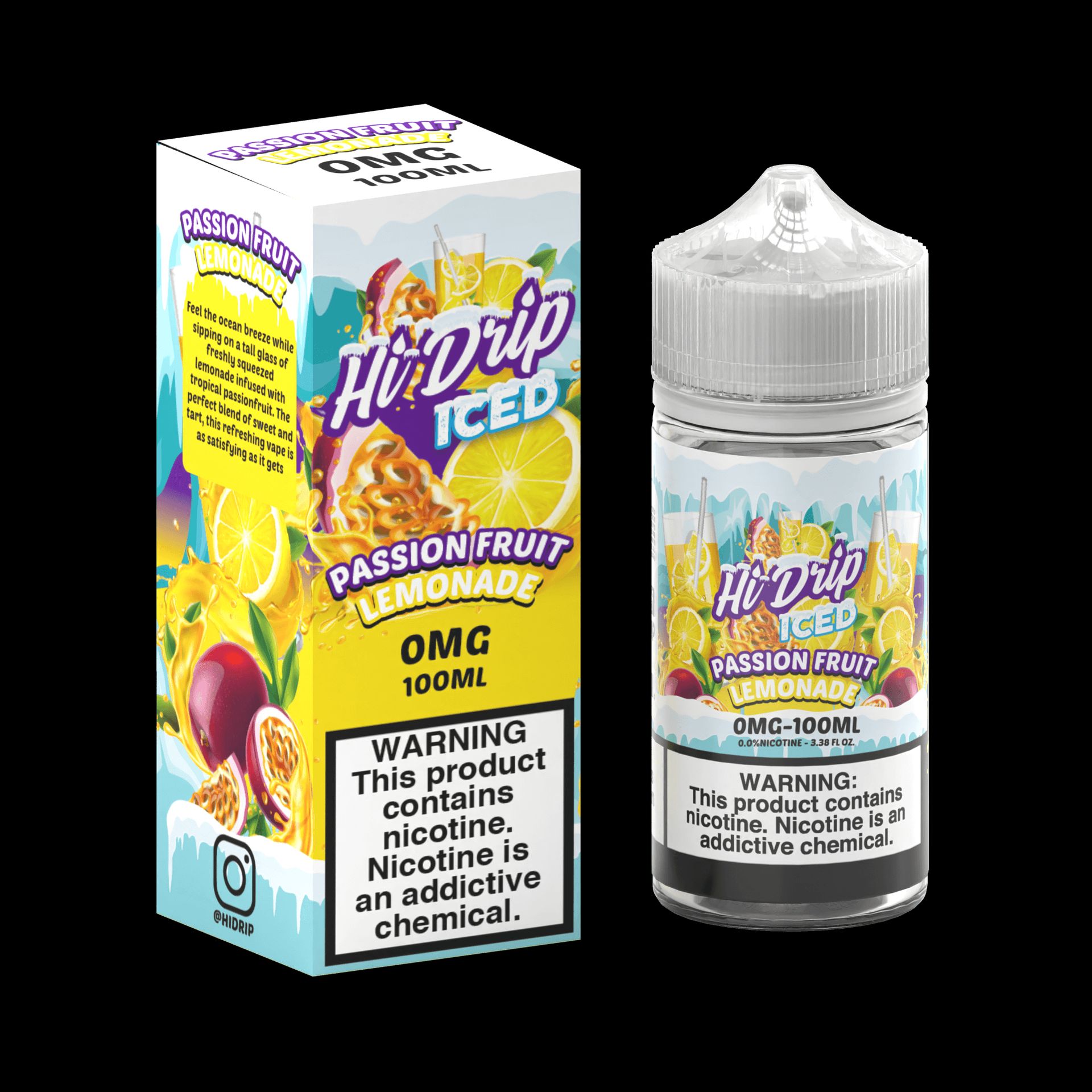 Passionfruit Fruit Lemonade ICED by Hi-Drip Series 100mL with Packaging