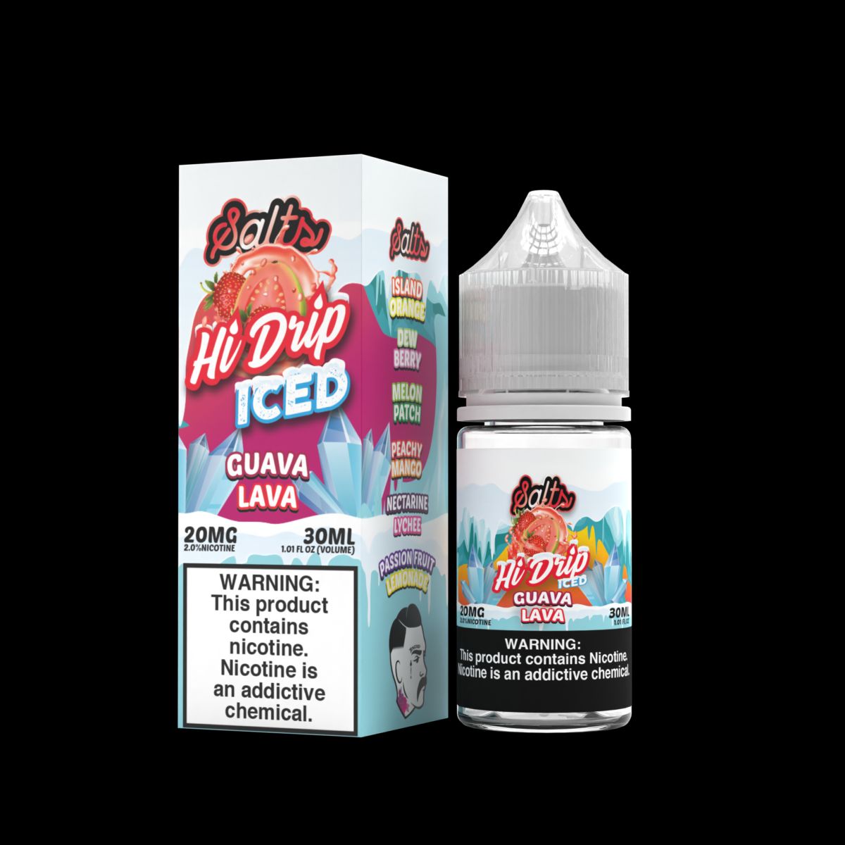 Guava Lava Iced by Hi-Drip Salts Series 30mL with Packaging
