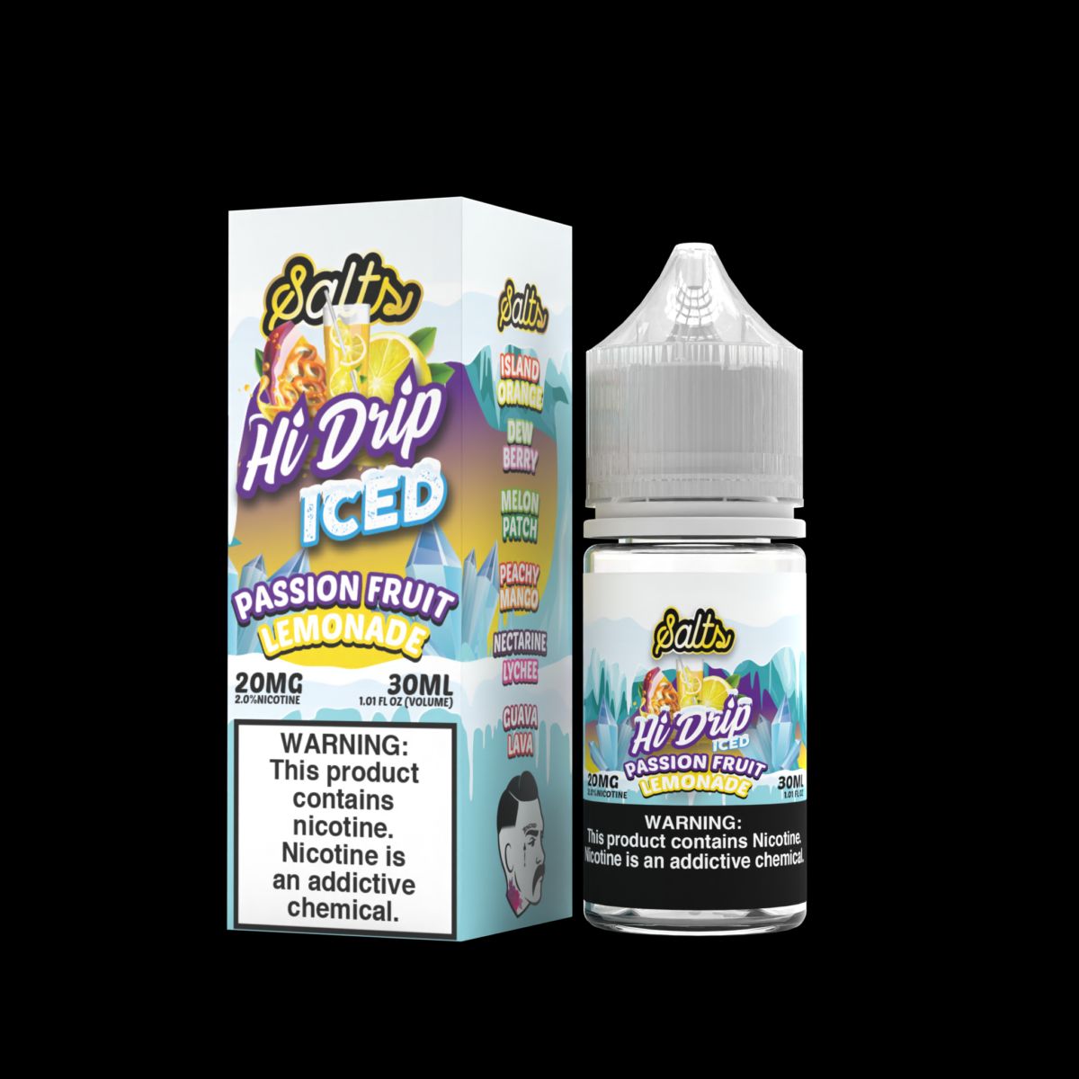 Passionfruit Fruit Lemonade ICED by Hi-Drip Salts Series 30mL with Packaging