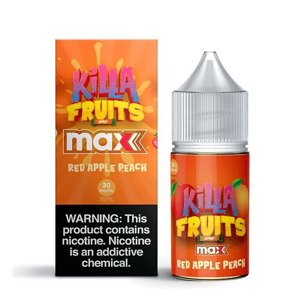 Red Apple Peach by Killa Fruits Max TFN Salts Series 30mL with Packaging