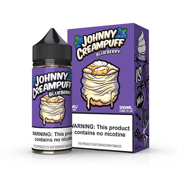 Blueberry by Tinted Brew – Johnny Creampuff TF-Nic Series 100mL with Packaging