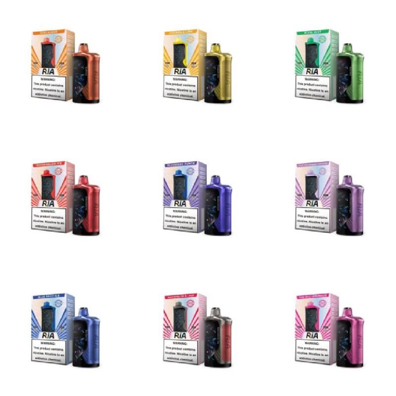 Geek Bar RIA NV30K Disposable - Group Photo with packaging