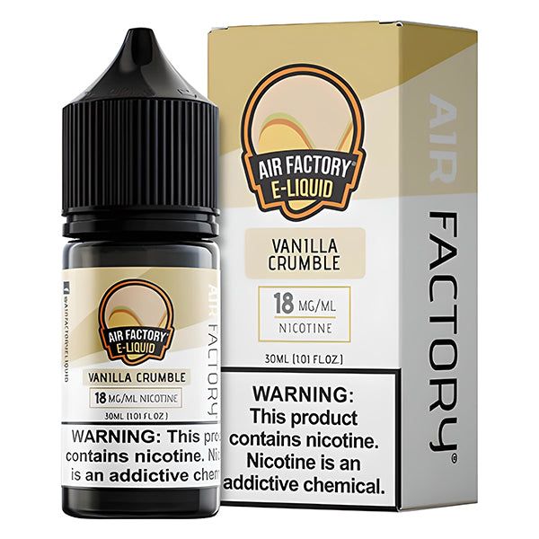 Vanilla Crumble by Air Factory Salt Series E-Liquid 30mL (Salt Nic) with Packaging