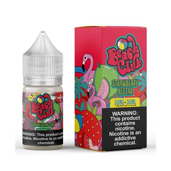 Beach Club - Strawberry Nectar - 30mL Salts ith packaging