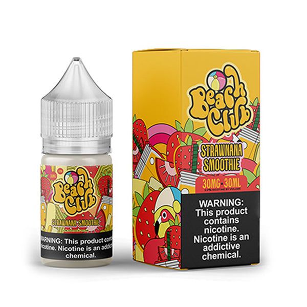 Beach Club - Strawnana Smoothie - 30mL Salts with packaging