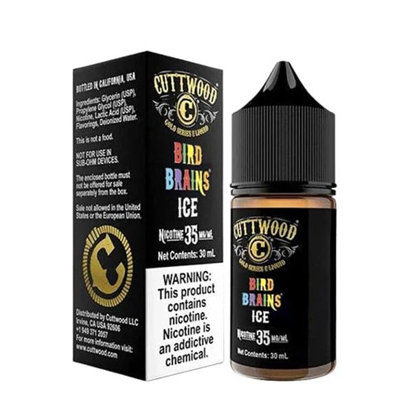 Cuttwood - Bird Brains On Ice - 30mL Salts with packaging