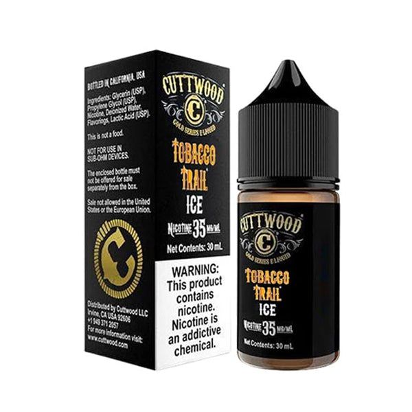 Cuttwood - Tobacco Trail Ice - 30mL Salts with packaging