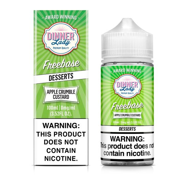 Dinner Lady - Apple Crumble Custard - 100mL with packaging