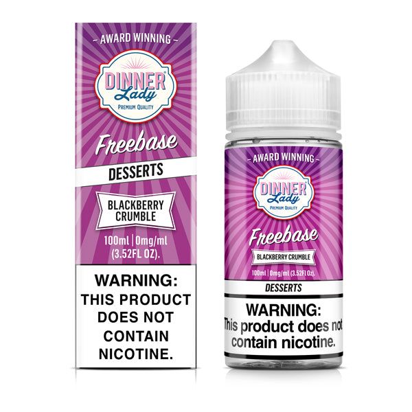 Dinner Lady TFN - Blackberry Crumble - 100mL with packaging