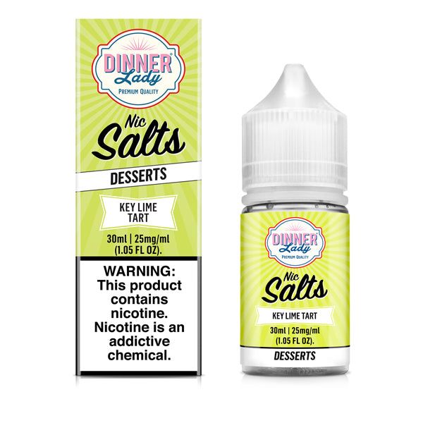 Dinner Lady TFN - Key Lime Tart - 30mL Salts with packaging
