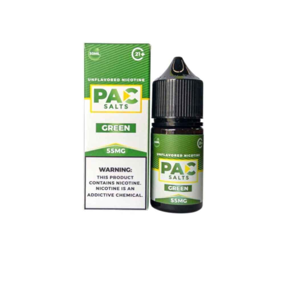 PAC Unflavored - Green - 30mL Salts with packaging