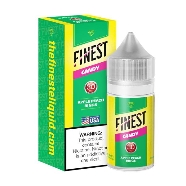 The Finest - Apple Peach Sour - 30mL Salts with packaging