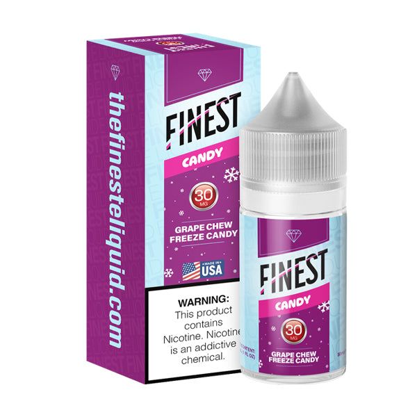 Finest Candy Edition - Grape Chew Freeze Candy - 30mL Salts with packaging